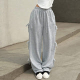 mens fashion  Street Style Loose Casual Pants Autumn and Winter New High Waist Long Skateboard Pants for Women