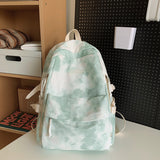 Uniwim bookbags for highschool Schoolbag Women's New Tie-Dyed Printed Travel Backpack Large Capacity College Student Ins Japanese Style All-Match Backpack