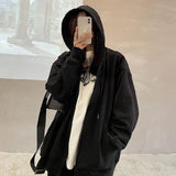 style 260G Fish Scales Loose Oversize Sweater Cardigan Zipper Couple Coat Female Early Spring and Autumn