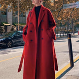 winter fits High-Grade Double-Sided Velvet Woolen Coat for Women Autumn and Winter Cotton and Thickening Mid-Length over-the-Knee Temperament Woolen Coat