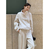 aelfric eden hoodie Wool Thickened Sweater + Casual Pants 2024 Winter Korean Fashion Two-Piece Suit Female A9275