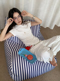 summer outfits inspo Retro High Street Suit Pants Loose Wide Leg Lazy Straight Casual Pants K335