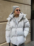 cold weather outfits Cotton-Padded Jacket 2024 Autumn and Winter New Women's Clothing Thickened Loose Warm Fashion Cotton-Padded Jacket Coat Top