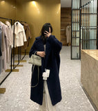 cold weather outfitsTeddy Bear Coat Winter Alpaca Mid-Length Lamb Wool Coat for Women