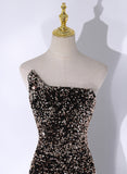 Uniwim Black Mermaid Sequins Long Prom Dress, Black Evening Dress Party Dress