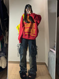 Uniwim Women Blue Cargo Jeans Baggy Vintage 90s Aesthetic High Waist Cowboy Pants Harajuku Denim Trousers Y2k Trashy 2000s Clothes 2024