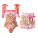 Uniwim New Arrival Push Up Women Bikini Set Floral Printed Ruffle Bikinis Strappy Bandage Swimwear Brazilian Biquini Bathing Suit