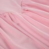 Uniwim Sweet Pink Spaghetti Strap Corset Dress