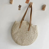 Uniwim Theo Shoreline Round Straw Tote Bag