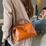 Uniwim Cowhide Genuine Leather Pillow Tote Handbags For Women 2025 Luxury Designer Wide Strap Ladies Shoulder Crossbody Bags