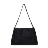 Uniwim Large Capacity Faux Suede Casual Tote Bags Chains Versatile Sense of Luxury Shoulder Bags for Women 2024 Popularity Fashion