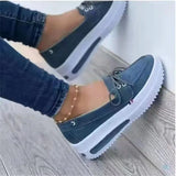 Uniwim Spring 2024 new women's single shoes comfortable high quality breathable wedges vulcanized heels flats