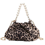 Uniwim Leopard/Zebra Print Women's Bag Trend High Quality Shoulder Bag Luxury Designer Handbag Chain Hobos Pearl Handle Tote Bags