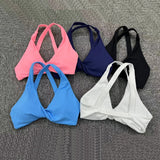 Uniwim Hot Girl Hollow Out Running Sports Bra Fitness Yoga Bra Crop Tank Top Underwear Women Vest Shockproof Shirt Jogging Sportswear