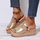 Uniwim 2024 summer new women's slippers Brazilian style wedges outdoor casual shoes  heels  sandals  slides