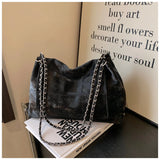 Uniwim Large Capacity Faux Suede Casual Tote Bags Chains Versatile Sense of Luxury Shoulder Bags for Women 2024 Popularity Fashion