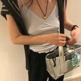 Uniwim Silver Y2k Crossbody Bags for Women Fashion Handbags Short Top Handle Leather Casual Tote Bag Bolsos Para Mujeres Tendencia 2024