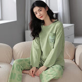 Uniwim Spring PJ Nightwear Women's Pajama Sets Girls Pyjamas  Lovely and sweet Sleepwear Loungewear Pijama Mujer Nightwear Homewear