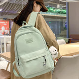 Uniwim New Female Fashion Lady High Capacity Waterproof College Backpack Trendy Women Laptop School Bags Cute Girl Travel Book Bag Cool