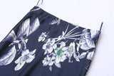 Uniwim  2024 Women's Silk Satin Printed Skirt Woman Traf-store Skirts Clothing Korean Dongdaemun Winter Y2k High Quality