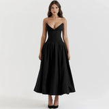 Uniwim Strapless Formal Occasion Dress Black Sexy Bodycon Corset Party Dresses A Line Elegant Long Dresses New in Clothing