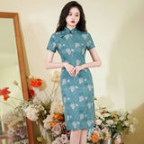 Cheongsam Qipao Fashion Clothes Casual Elegant Ethnic Style Vintage Dress for Women Streetwear Women Clothing Party Chinese