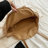 Uniwim Theo Shoreline Round Straw Tote Bag