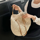 Uniwim Theo Shoreline Round Straw Tote Bag