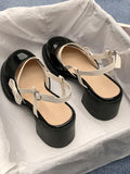 Uniwim Mary Janes Platform Shoes Buckle Bow Round Toe Sweet Shoes Lolita Hollow Fairy Elegant Sandals Shoes Woman Casual Summer