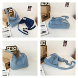 Uniwim Denim Flap Shoulder Bags For Women New Jeans Big Shoppers Bag Korean Female Eco Bag Large Capacity Crossbody Messenger Bags