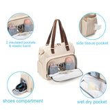 Uniwim New Fashion Mommy Bag Backpack for Outdoor Travel Baby Care Large Capacity Multifunctional Diaper Bag Nappy Organize Stroller