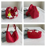 Uniwim Star Y2k Messenger Bag Women  New Harajuku Cute Canvas Casual Tote Crossbody Bag Ladies Red Bolsa Mujer Aesthetic