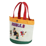 Uniwim Mommy Handbag, Japanese Cartoon Cute Embroidery Colorful Bear Color-block Canvas Bag