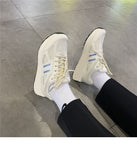 Uniwim   Fashion Spring Running Platform Women's Sneakers Sports Korean Casual New Shoes Flat Vulcanize Canvas Basket Tennis