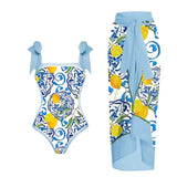 Uniwim New Arrival Push Up Women Bikini Set Floral Printed Ruffle Bikinis Strappy Bandage Swimwear Brazilian Biquini Bathing Suit