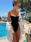 Uniwim  Sexy Women One Piece Swimsuit Female Swimwear Black PushUp Brazilian Monokini Bodysuit Swimming Suit Beachwear Bathing Suit