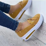 Uniwim Spring 2024 new women's single shoes comfortable high quality breathable wedges vulcanized heels flats