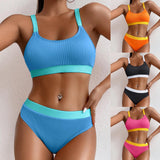 Uniwim Sexy Hot High Waist Bikini Set Swimsuit 2 Piece Women Push Up Y2k Swimwear Luxury Tankini Summer Beach Mujer купальник Swimming