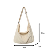 Uniwim Large Canvas Women's Bag Travel Eco Bag Korean Shopping Messenger Bag Y2K Shoulder Cross Bag Book Handbags Unisex Murse Satchel