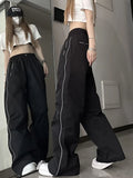 Uniwim  Y2k Techwear Streetwear Sweatpants Women Korean Style Hip Hop Harajuklu Cargo Pants Lady Wide Leg Joggers Trousers 2024