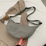 Uniwim Upgraded Version Simple Design Women's Messenger Bag Nylon Hobos Small Shoulder Bags Vintage Female Girls Purse Cloth Handbags