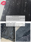 Uniwim Sequin Female Sexy Maxi Skirt Summer Fashion Glitter High Waist Loose Elegant Club Long Skirt Sparkle Women Long Skirt New