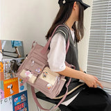 Uniwim Getadme Waterproof Canvas Women Handbags Shoulder Bag Nylon Ladies Messenger Bag Oxford Crossbody Bags Tote Book Bags for Girls Satchels