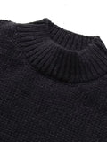 Tossy Autumn 2024 Knit Sweater Pullover Female Loose Turtleneck Casual Patchwork Oversized Sweater Knitwear High Street Pullover