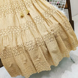 Fashion Summer Solid Long Skirts Women Faldas Casual Lace Skirt Woman Clothes Harajuku Saia Jupe Femme Loose Maxi Ladies Bottom