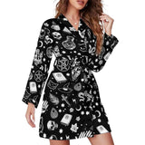 Uniwim Pajama Robe Witch Wrap Christmas Dress Women Pattern New Vintage Sleepwear