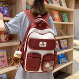 Uniwim Fashion Girls Cute Design Bookbag Student Kawaii Shoulder Bag Travel Rucksack Women Laptop Mochila Teens Schoolbag Backpack