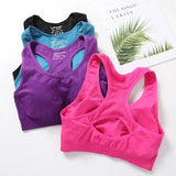 Uniwim Women Sports Bra Top Push Up Fitness Bra Underwear Sport Tops Breathable Running Vest Gym Active Bras