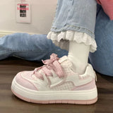 Uniwim Pink Platform Sneakers Kawaii Women's Sports Shoes Casual Vintage Cute Vulcanize Harajuku Tennis Female Flats Lolita