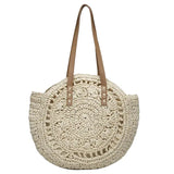 Uniwim Theo Shoreline Round Straw Tote Bag